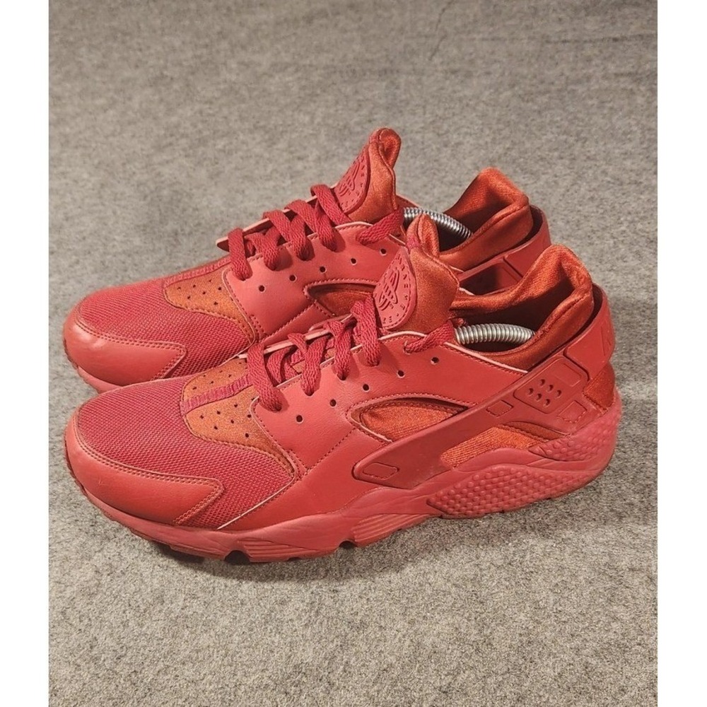 Nike Air Huarache Shoes Mens Size 12 Red 318429-660 Running Athletic Sneakers - Picture 2 of 11